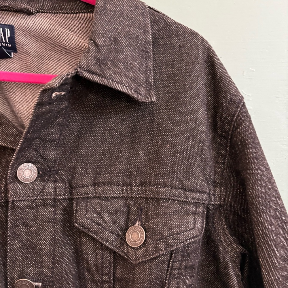 NWT Gap Black Denim/Jean Jacket